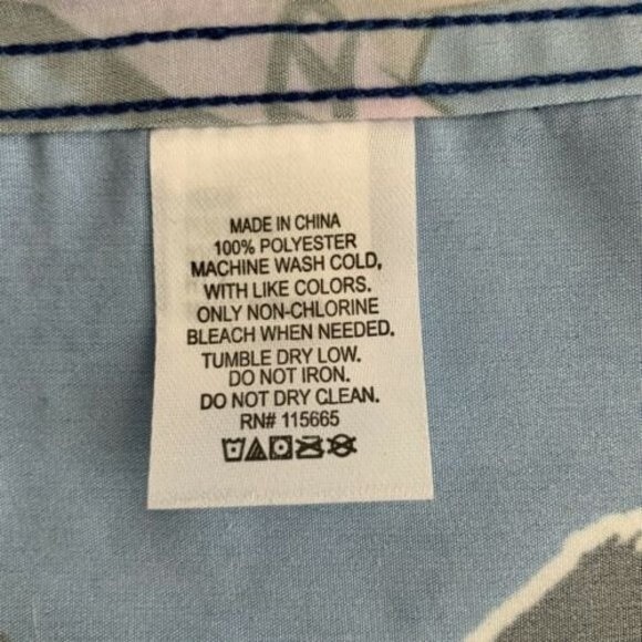 Naruto Shippuden Shirt Men Size M Blue Group Woven Button-up Japanese Text - Picture 6 of 8